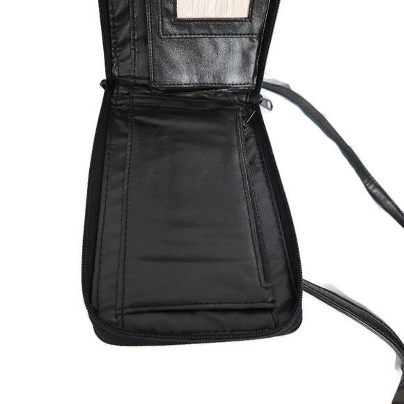 Kolta Women's Black Multi Compartment Mini Crossbody Bag - Picture 7 of 9